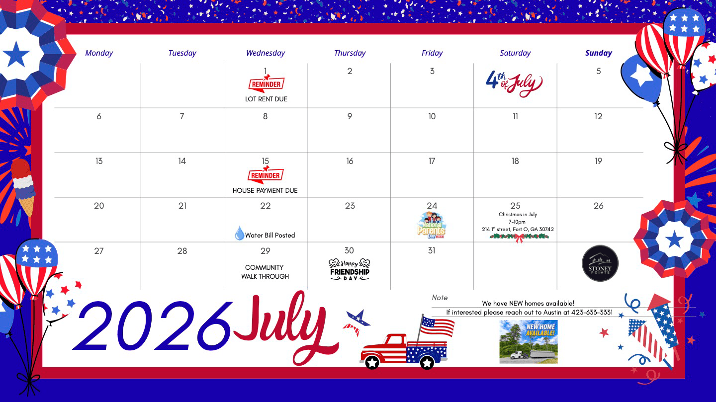 Community calendar